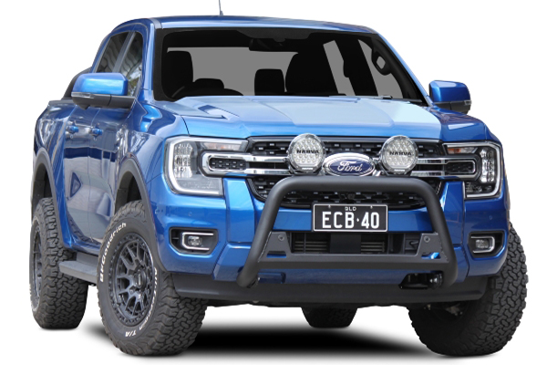 Ford Ranger ECB Alloy Nudge Bar Black